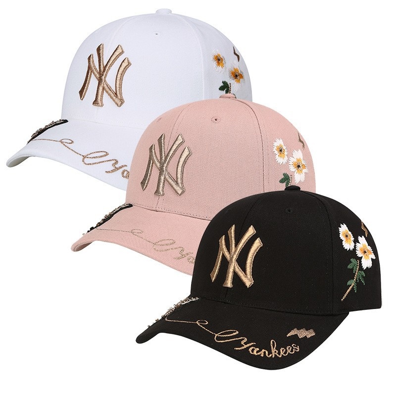 South Korea MLB hat bees baseball cap new large scale ny yankees; male and female sunshade cap can be adjusted