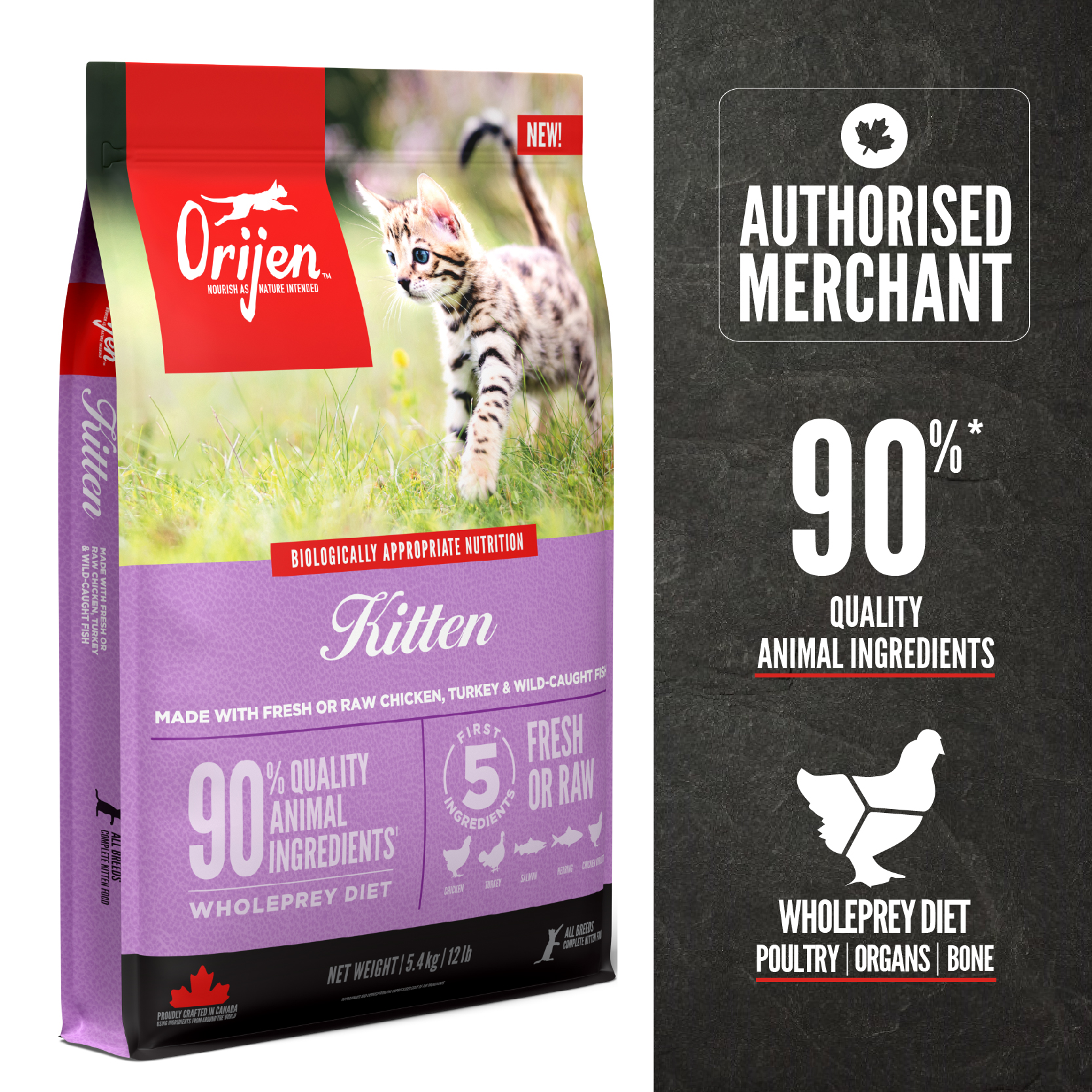 Orijen Kitten Cat Dry Food 1.8kg