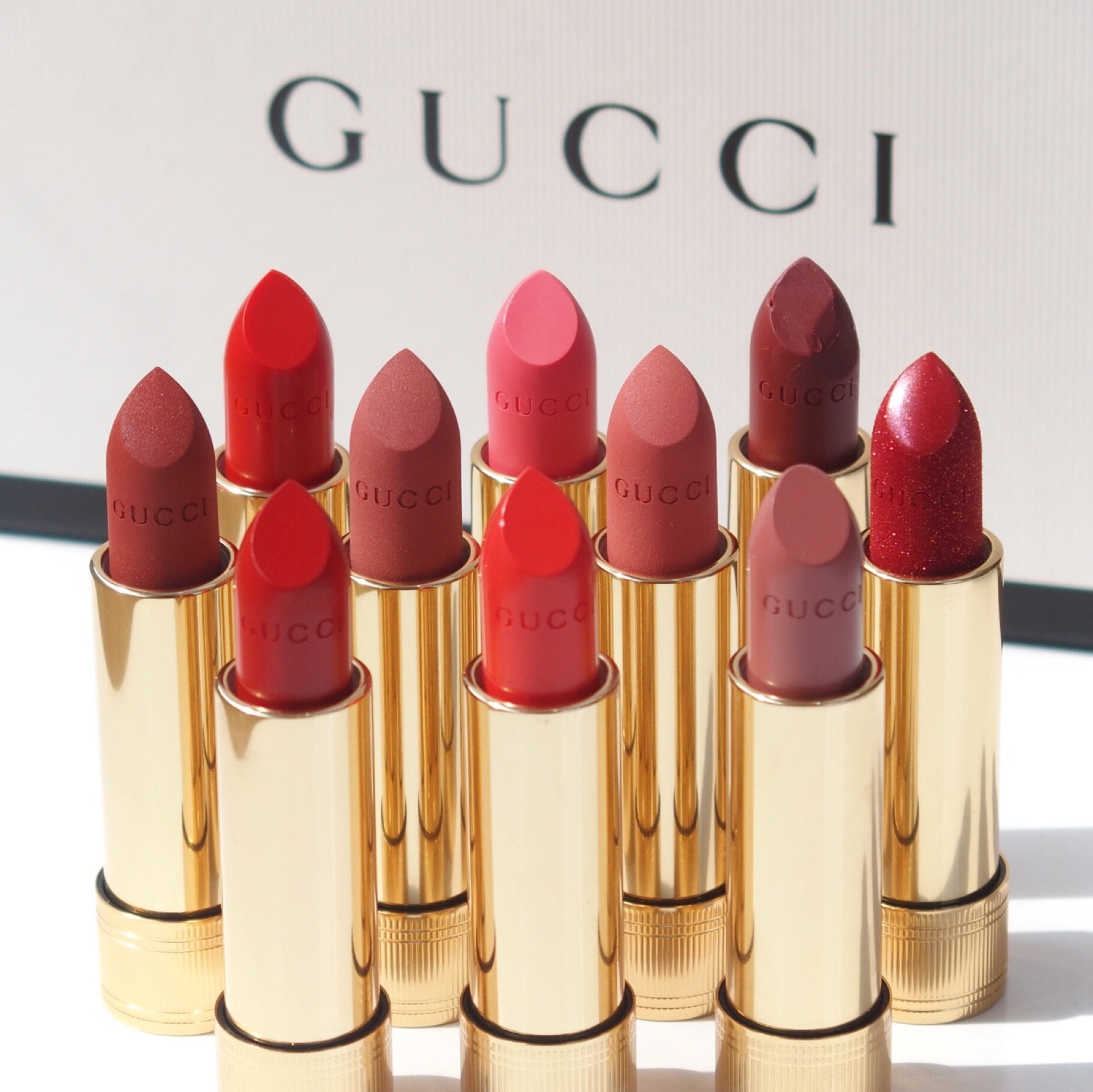 GUCCI | Mini Rouge A Levres Mat Matte Lipstick 1g [Travel Size]#25 Goldie Red; #505 Janet Rust; #208 They Met In Argentina