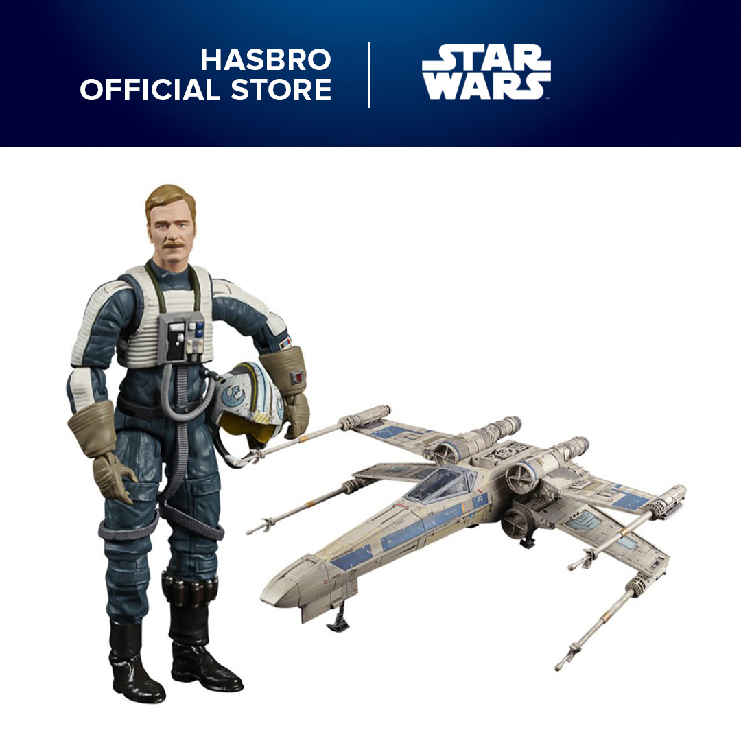 Star Wars The Vintage Collection Rogue One: A Star Wars Story Antoc Merrick’s X-Wing Fighter Vehicle with Action Figures, Collectible Toys for Kids, Boys & Adults, Toy for Collection & Gifting