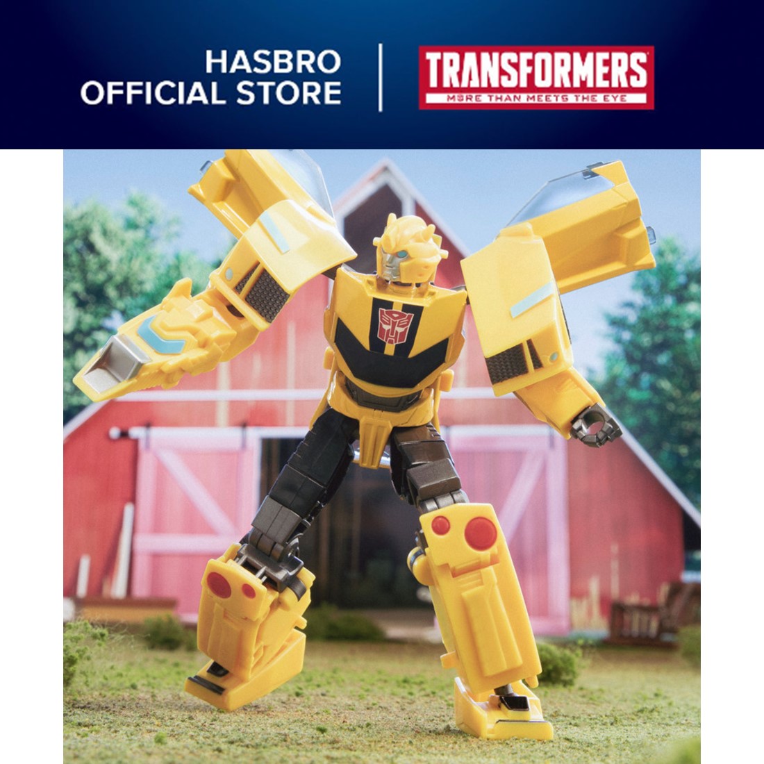 Transformers Toys EarthSpark Deluxe Class Bumblebee, 5” Action Figure, Robot Toys for Kids Ages 6 and Up