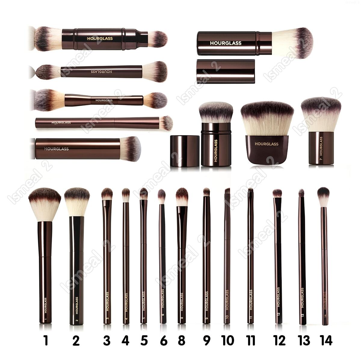 Hourglass Makeup Brushes Sculpting Loose Powder Foundation Blush Contour Eyelash Shadow Concealer Eyeliner Smudger Makeup Brush
