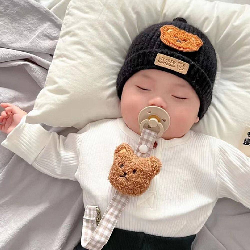 DRMHCT168 Environmental Practical Safety Cloth Infant Nursing Supplies Non-slip Soother Holder Anti-drop Pacifier Clips Chains Nipple Holder Molar Chain Baby Pacifier Chain