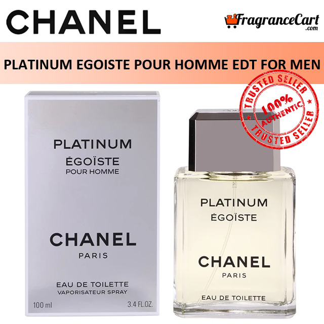 Chanel Platinum Egoiste Pour Homme EDT for Men (100ml) Eau de Toilette Egoist 1993 [Brand New 100% Authentic Perfume/Fragrance]