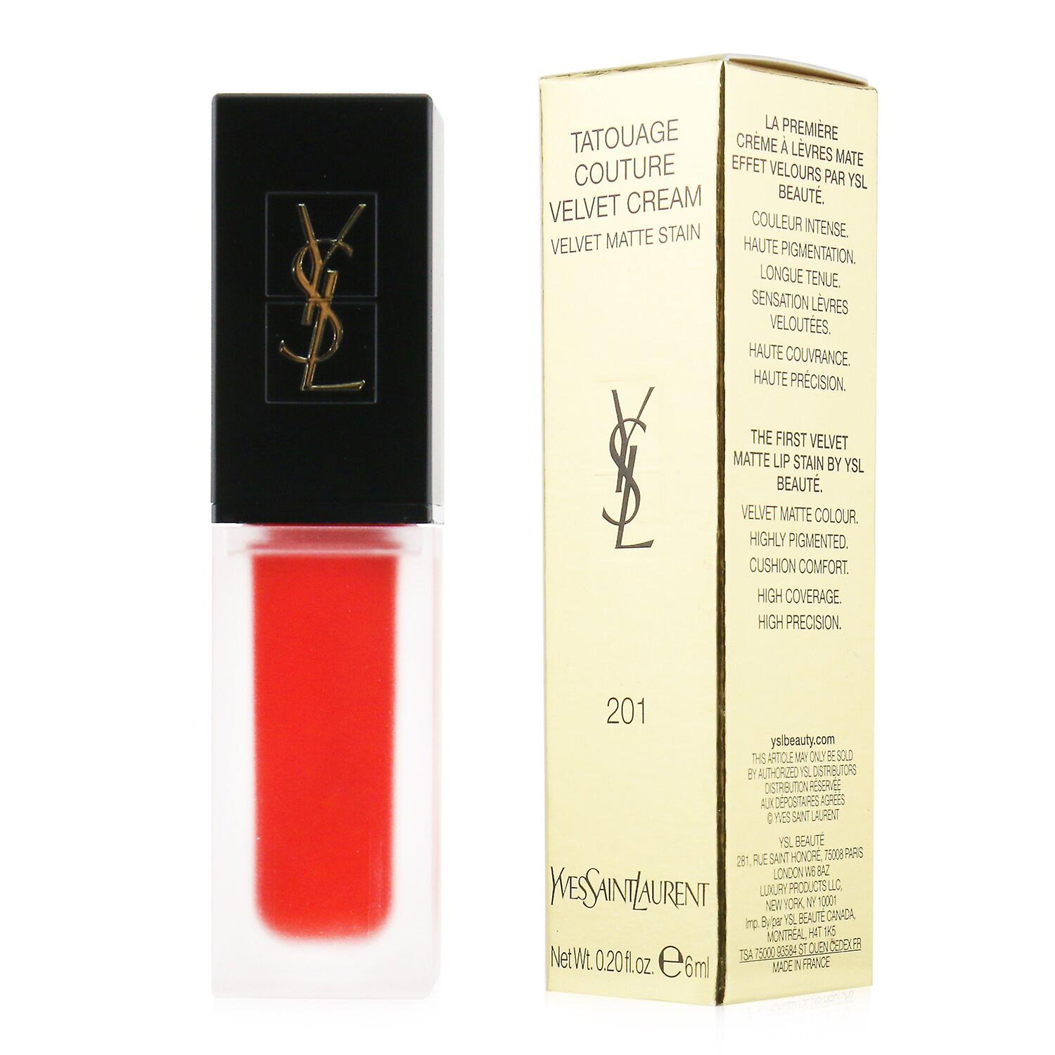 YVES SAINT LAURENT 6ml/0.2oz Tatouage Couture Velvet Cream (201 Rouge Tatouage)