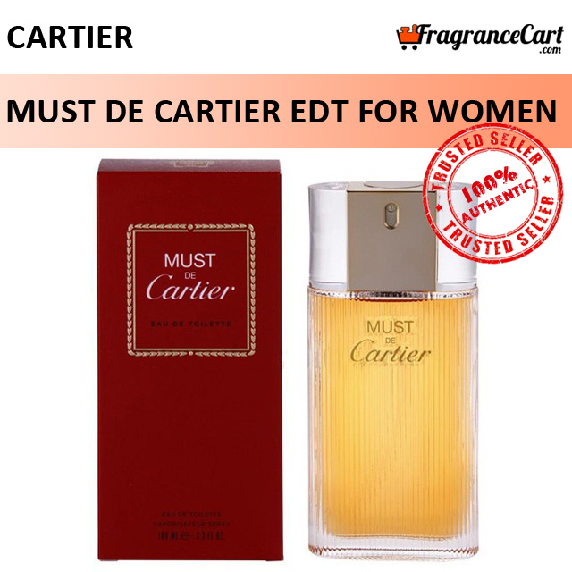 Cartier Must de Cartier EDT For Women (100ml) Eau de Toilette [Brand New 100% Authentic Perfume/Fragrance]