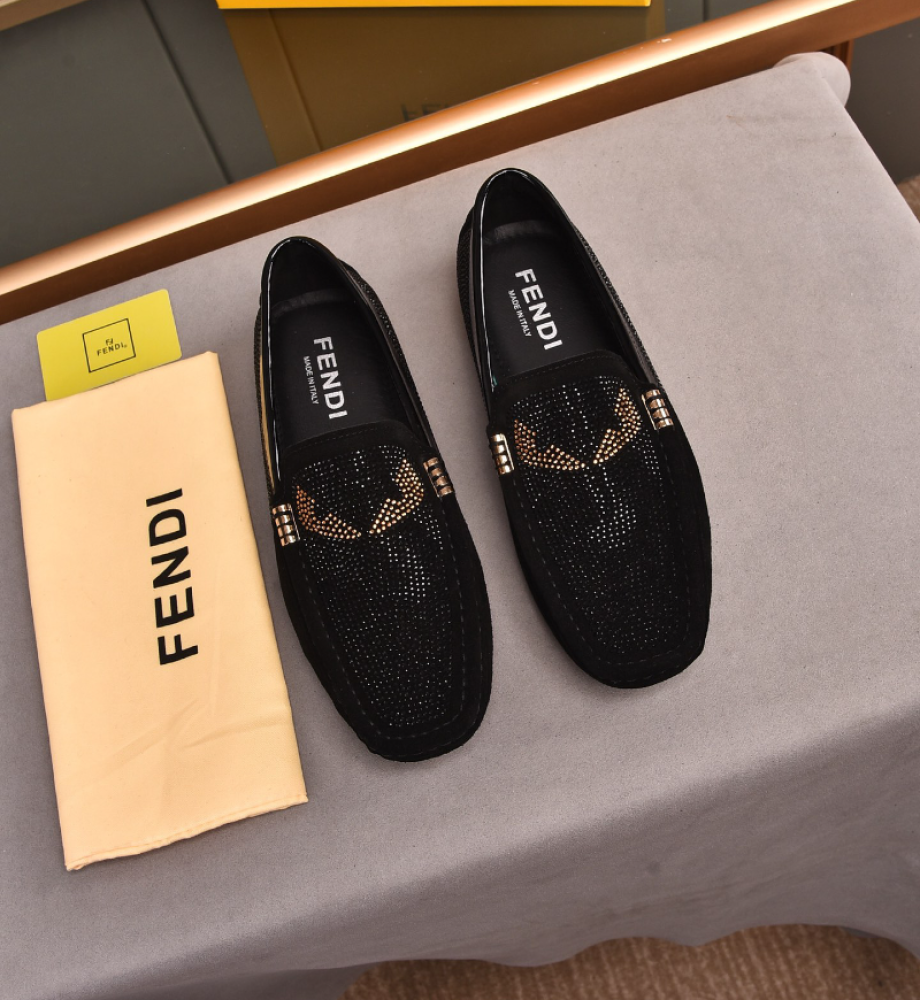 （Gift box packaging）Hermesˉ Genuine Leather Loafers Handmade Driving Shoes Male Casual Luxury Loafers Shoes Brand High-Quality Loafers