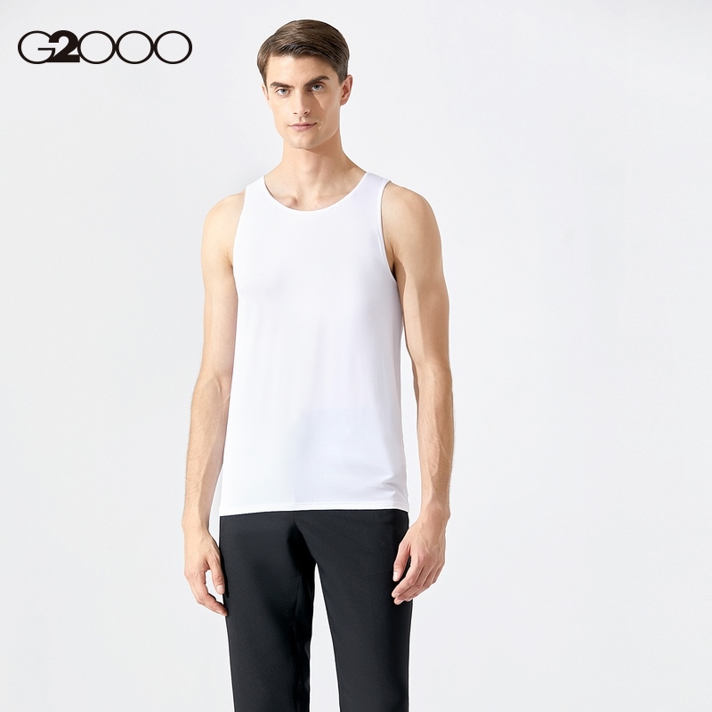 G2000 men's wear the same style as the shopping mall 2023 spring and summer new sleeveless vest casual t-shirt men