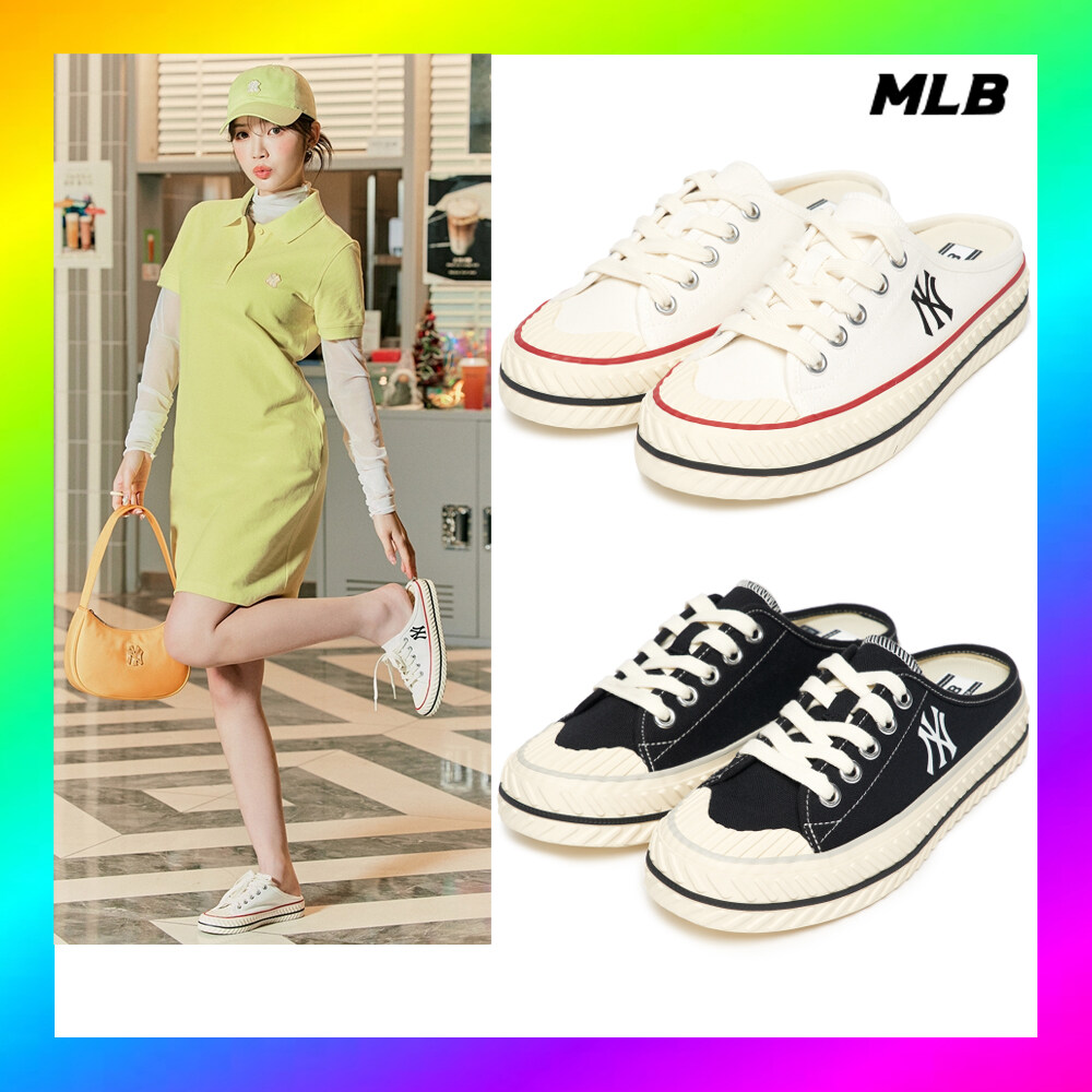 MLB Korea Unisex Sneakers Shoes Playball Orign Mule 2Colors