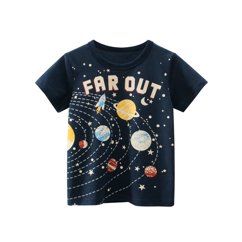 European and American Children's Clothing New Summer Products Boys' Short Sleeved T-shirts Baby Clothes