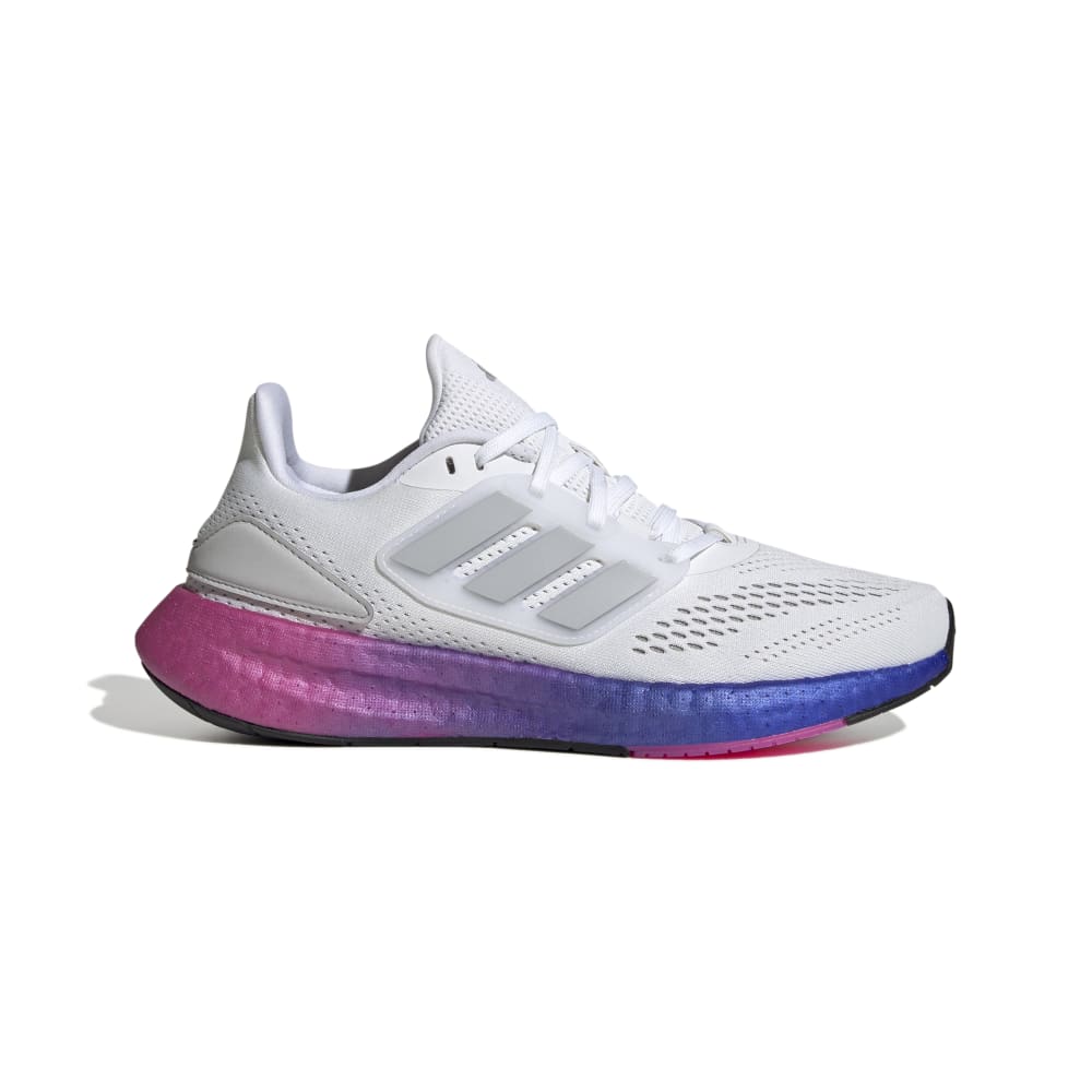 Adidas Pureboost 22 - Women Running Shoes (Grey Two / Lucid Fuchsia) HQ8576