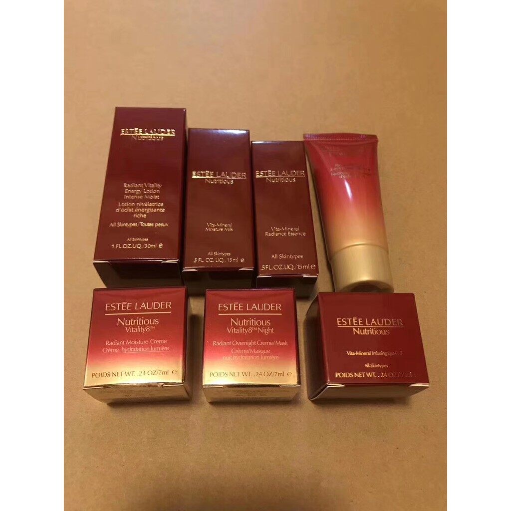 Estee Lauder Fresh Live Collection Red Pomegranate Set Seven Piece Set