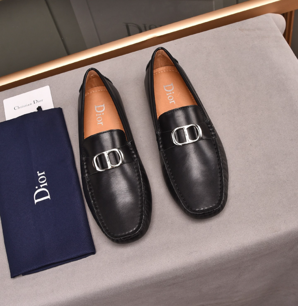 （Gift box packaging）Hermesˉ Genuine Leather Men Loafers Original Trendy Casual Slip on Brand Loafers Men 2023 Luxury Breathable Slip on Driving Shoes